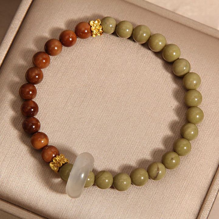 Buddha Stones Natural Alashan Agate Kuka Seed Encourage Bracelet - image 8