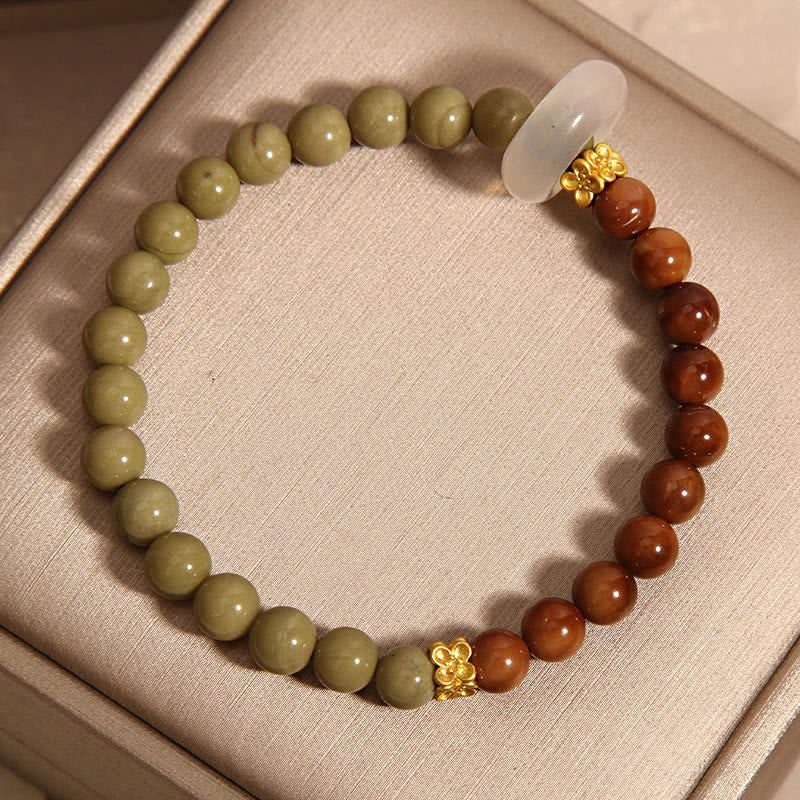 Buddha Stones Natural Alashan Agate Kuka Seed Encourage Bracelet - image 7