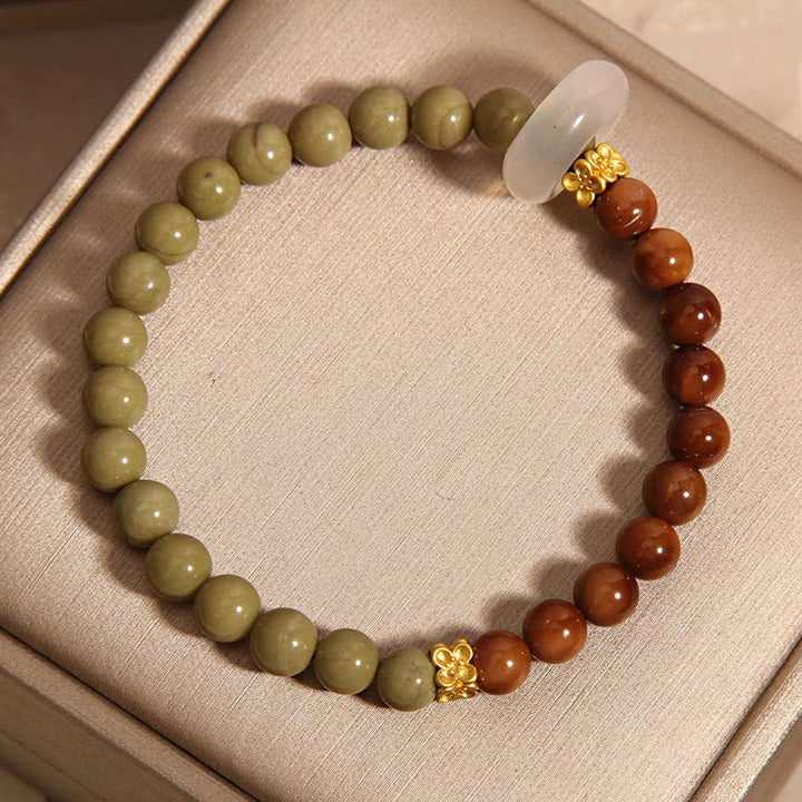 Buddha Stones Natural Alashan Agate Kuka Seed Encourage Bracelet - image 7