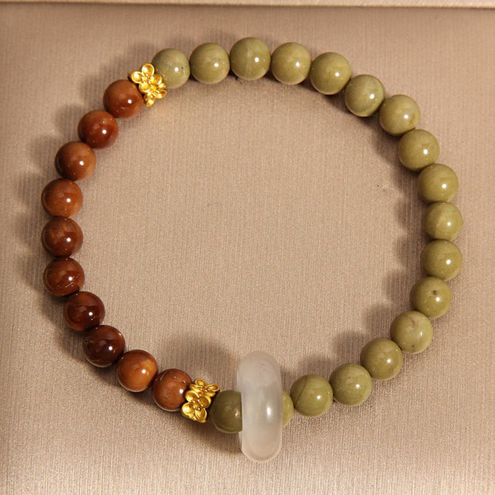 Buddha Stones Natural Alashan Agate Kuka Seed Encourage Bracelet - image 2