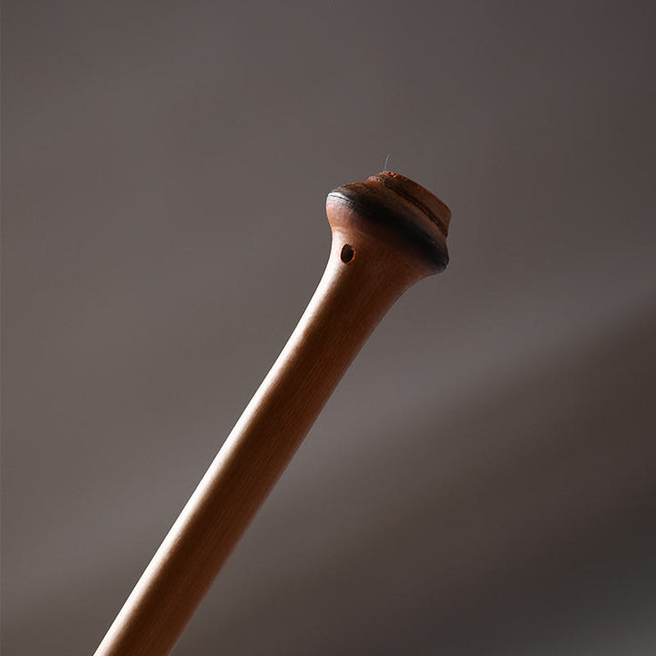 Buddha Stones Chinese Style Handmade Bamboo Long Handle Fan - image 7