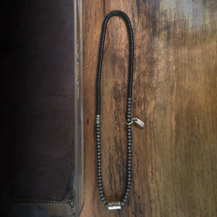 Buddha Stones Healing Tibetan Ebony Wood Beads Copper Multilayered Bracelet - image 8