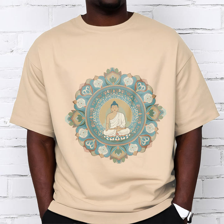 Buddha Stones Mandala Flower Buddha Tee T-shirt - image 10