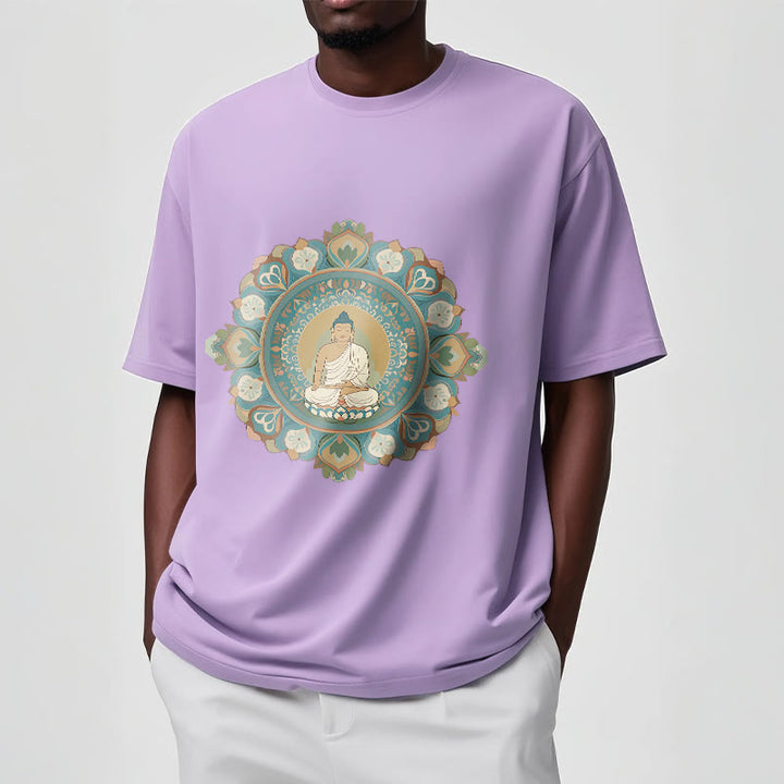 Buddha Stones Mandala Flower Buddha Tee T-shirt - image 16