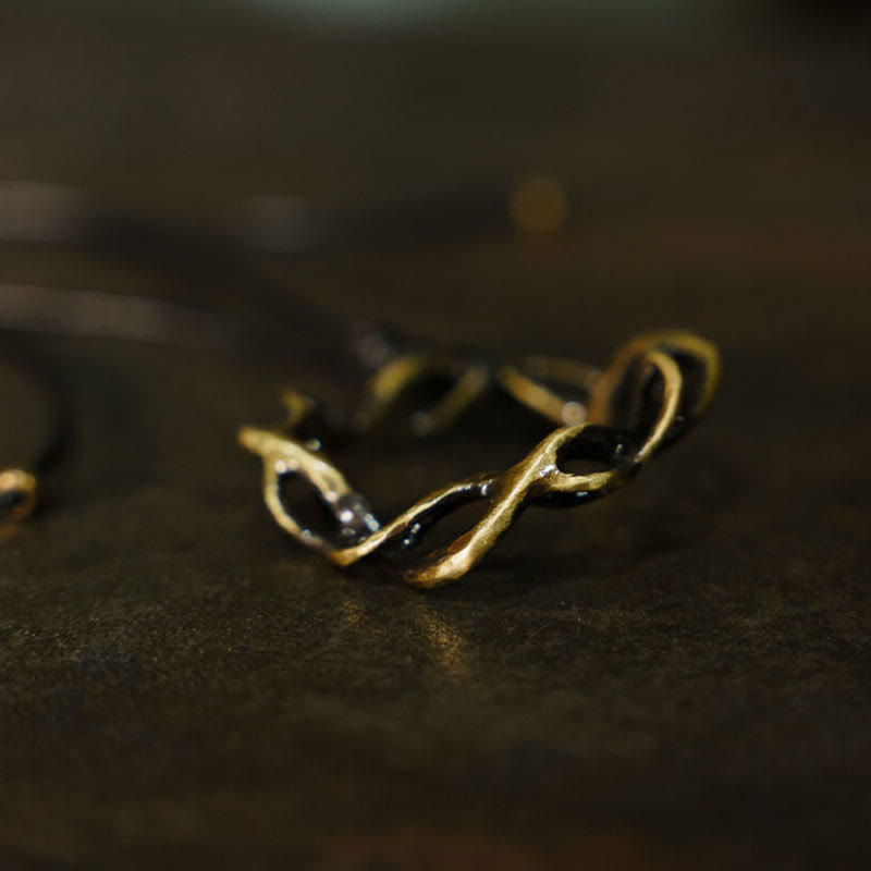 Buddha Stones Vintage Copper Brass Luck Handmade Necklace Pendant - image 2