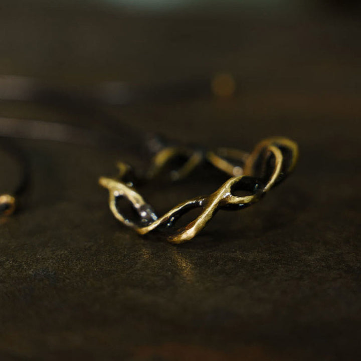 Buddha Stones Vintage Copper Brass Luck Handmade Necklace Pendant - image 2