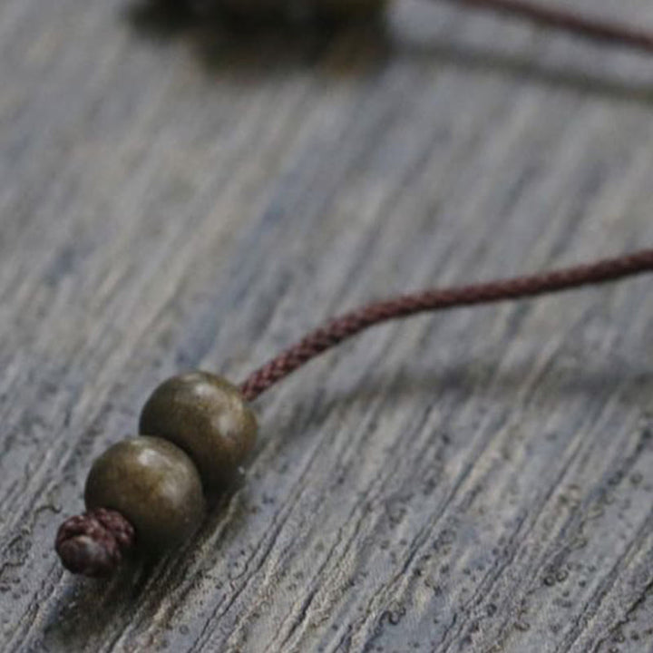 Buddha Stones Copper Brass Beads Balance Wealth Simple Bracelet - image 11