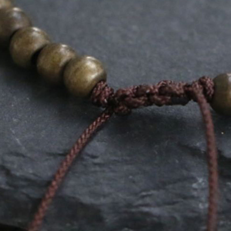 Buddha Stones Copper Brass Beads Balance Wealth Simple Bracelet - image 9