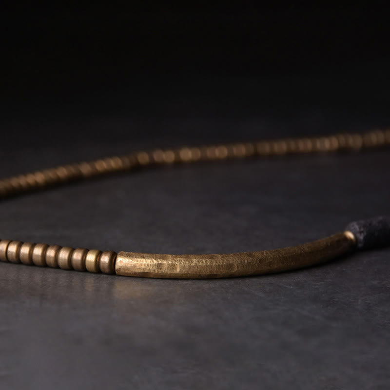 Buddha Stones Vintage Lava Rock Copper Beads Multi-layered Wrap Bracelet - image 12