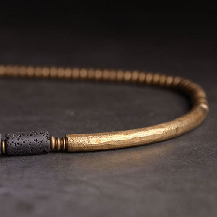 Buddha Stones Vintage Lava Rock Copper Beads Multi-layered Wrap Bracelet - image 10