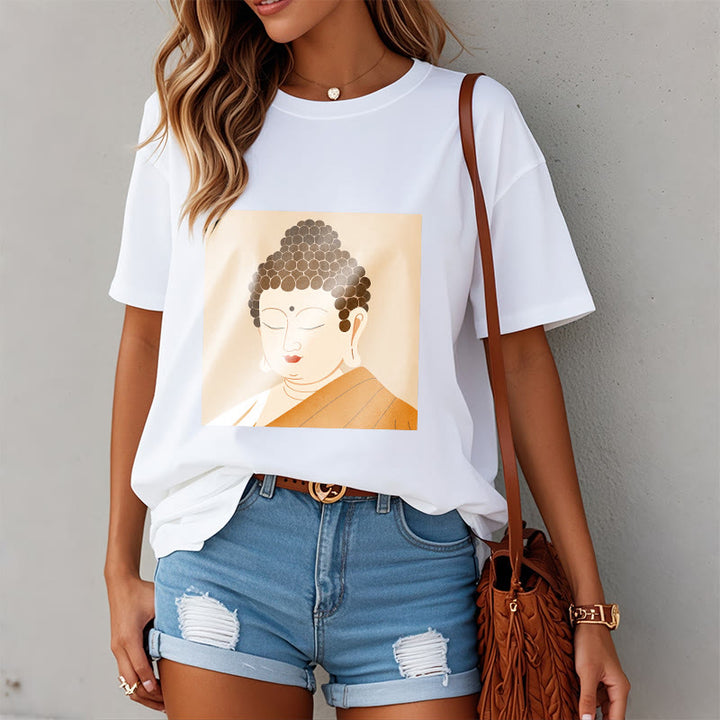 Buddha Stones Close Eyes And Relax Buddha Tee T-shirt - image 2