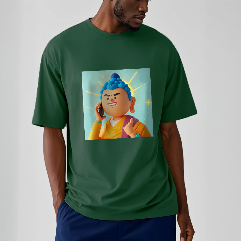 Buddha Stones Funny Cartoon Buddha Tee T-shirt - image 2