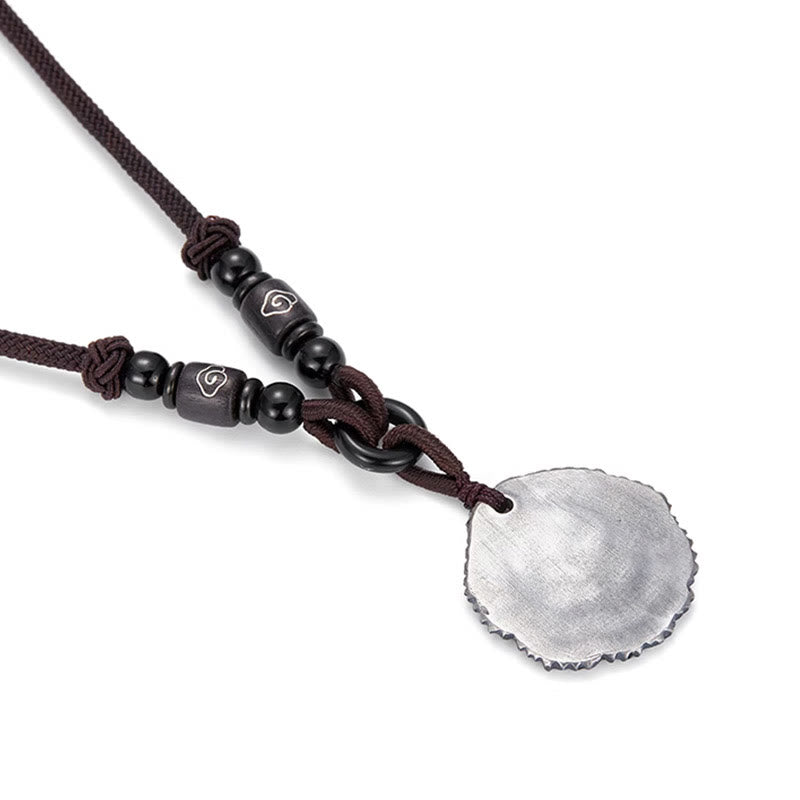 Buddha Stones 999 Sterling Silver Sophora Flavescens Cotton Rope Necklace Pendant - image 10