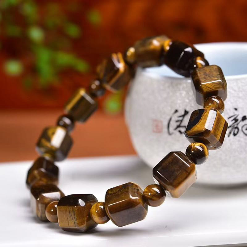 Buddha Stones Tiger Eye Protection Bracelet - image 1
