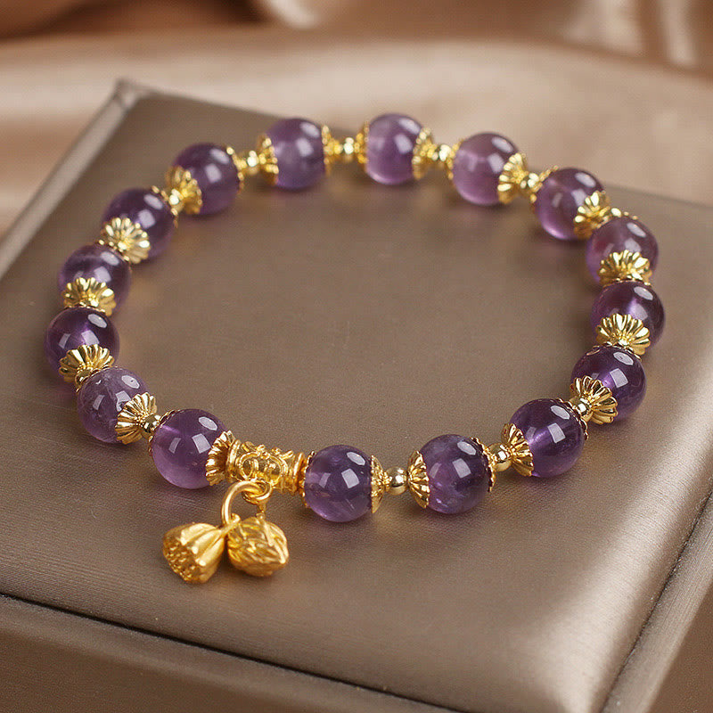 Buddha Stones Amethyst Increases Nobility Bracelet - image 2