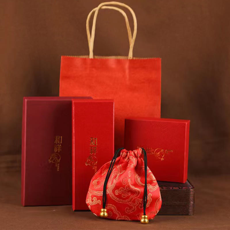 Buddha Stones Natural Cinnabar Dragon Blessing Red String Belly Chain - image 18