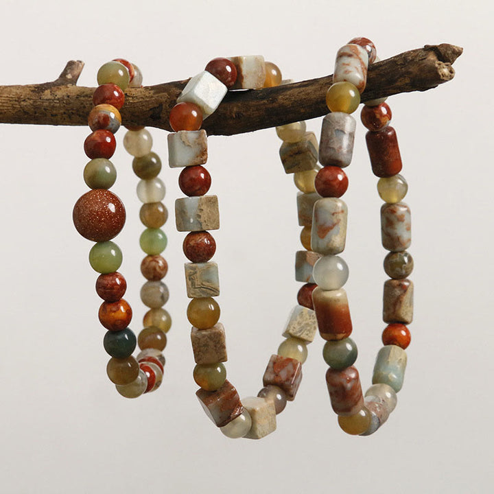 Buddha Stones Shoushan Stone Red Agate Prosperity Bracelet - image 19