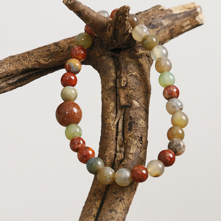 Buddha Stones Shoushan Stone Red Agate Prosperity Bracelet - image 11