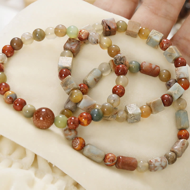 Buddha Stones Shoushan Stone Red Agate Prosperity Bracelet - image 21
