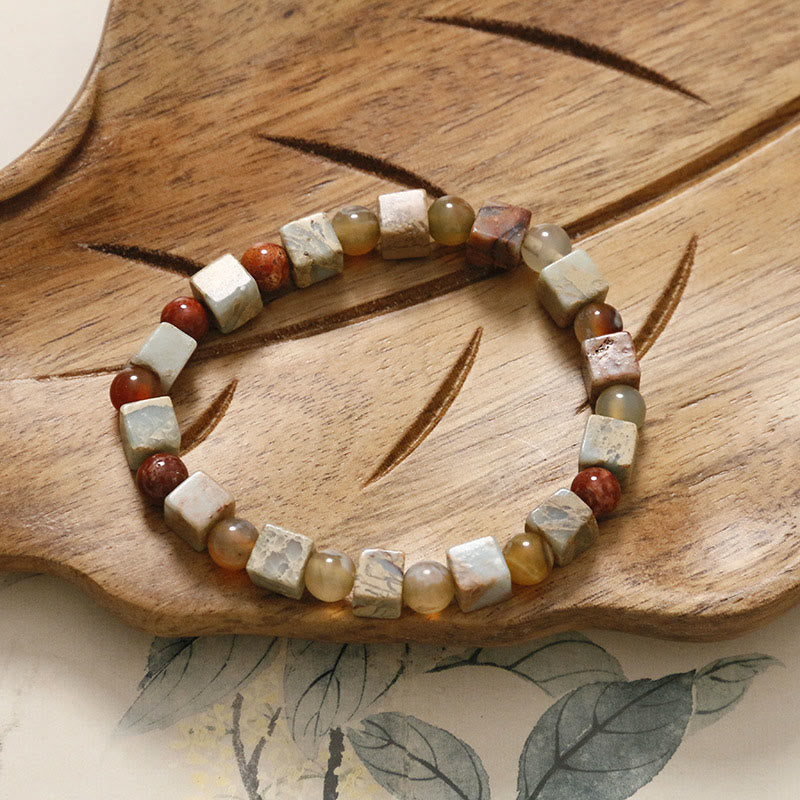 Buddha Stones Shoushan Stone Red Agate Prosperity Bracelet - image 15