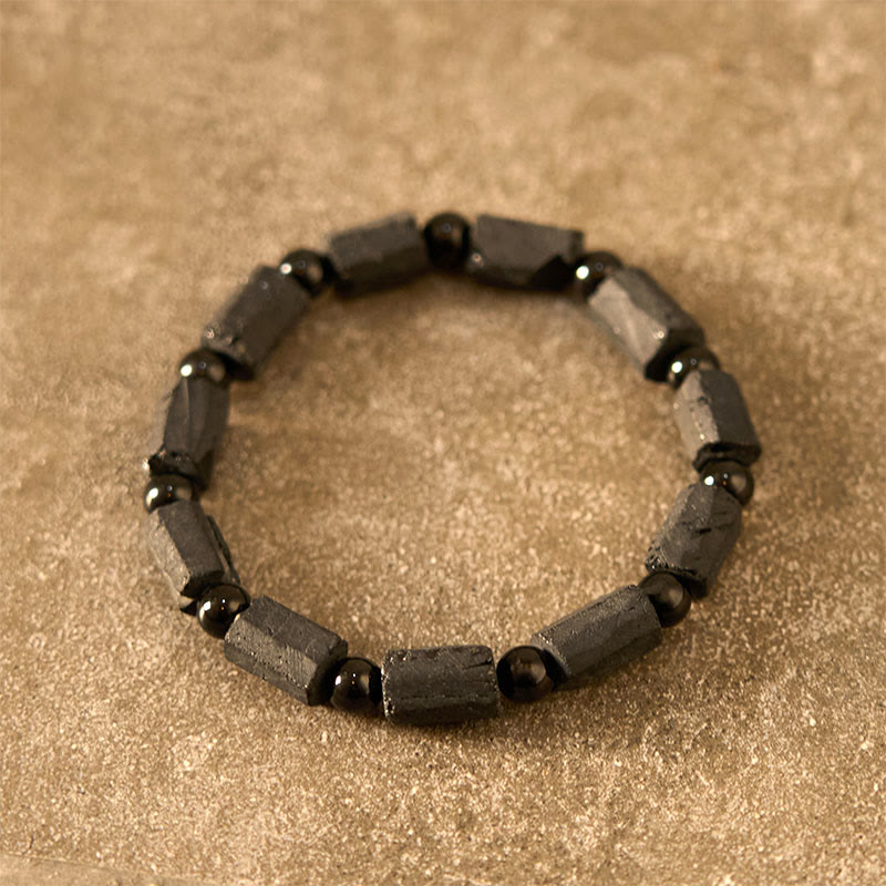 Buddha Stones Black Tourmaline Wisdom Bracelet - image 3