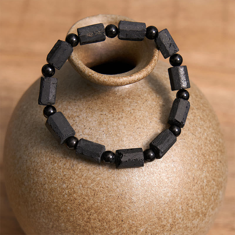 Buddha Stones Black Tourmaline Wisdom Bracelet - image 2