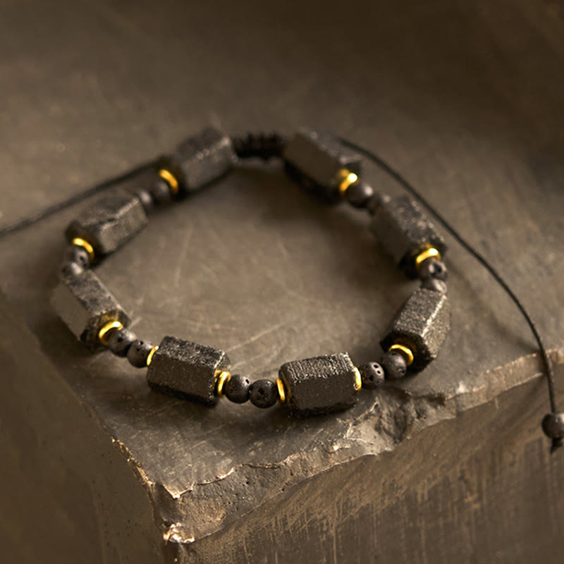 Buddha Stones Black Tourmaline Love Bracelet - Black Tourmaline(Wrist Circumference: 14-24cm) - image 0