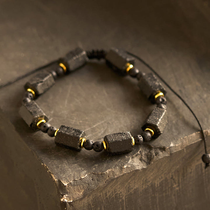 Buddha Stones Black Tourmaline Love Bracelet - Black Tourmaline(Wrist Circumference: 14-24cm) - image 0
