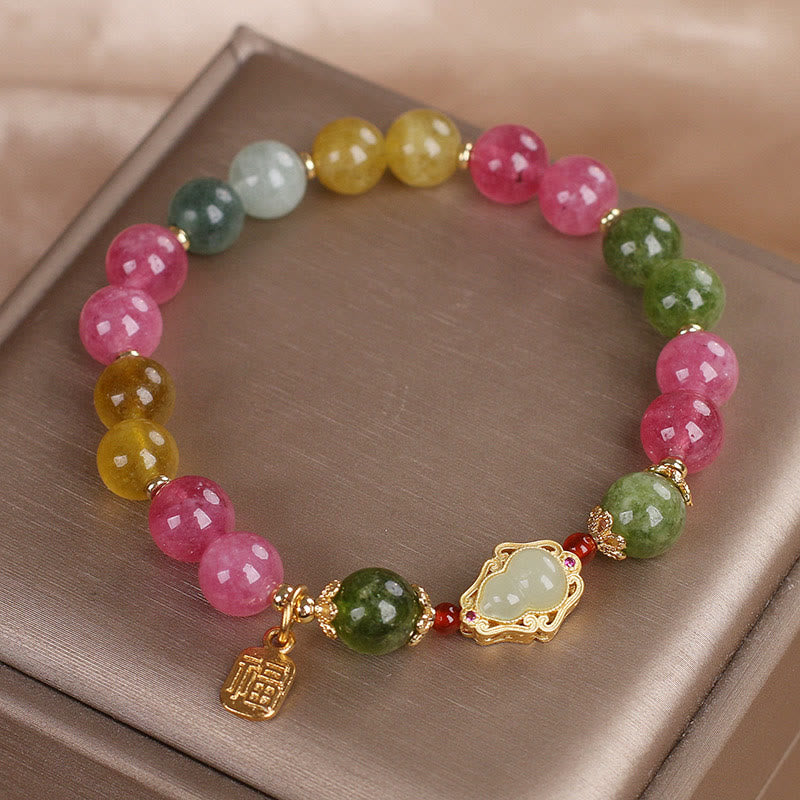 Buddha Stones Tourmaline Fu Character Love Bracelet - image 3