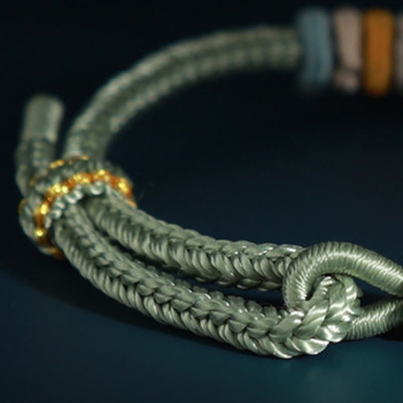 Buddha Stones String Four Srand Peach Blossom Connection Bracelet - image 4