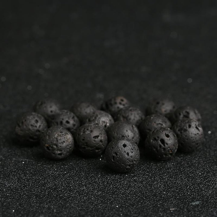 Buddha Stones Lava Rock Goldstone Blue Sandstone Healing Bracelet - image 16