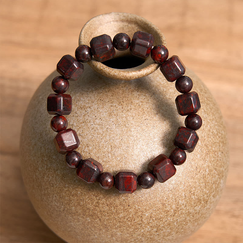 Buddha Stones Bloodstone Strength Bracelet - image 2