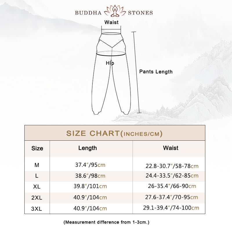 Buddha Stones Solid Color Modal Yoga Dance High Waist Harem Pants With Pockets - image 5