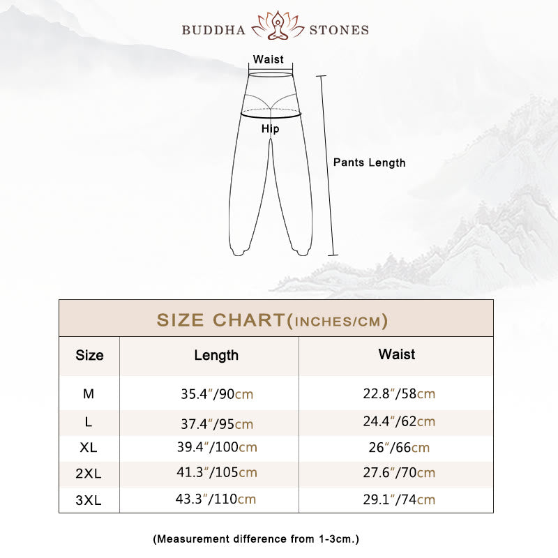 Buddha Stones Solid Color Modal Yoga Dance Long Harem Pants - image 5