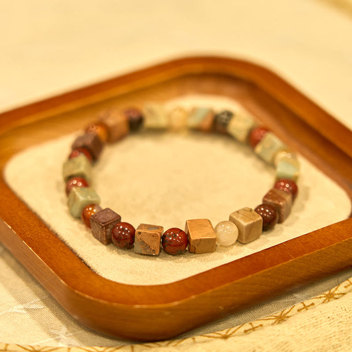Buddha Stones Shoushan Stone Red Agate Prosperity Bracelet - image 4