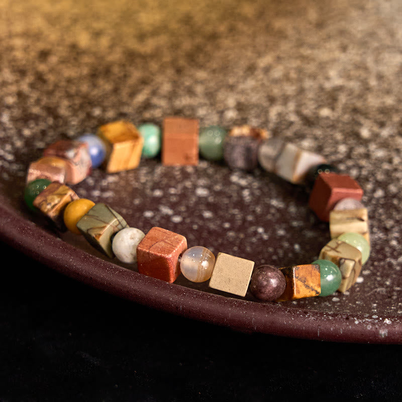 Buddha Stones Shoushan Stone Red Agate Prosperity Bracelet - image 1