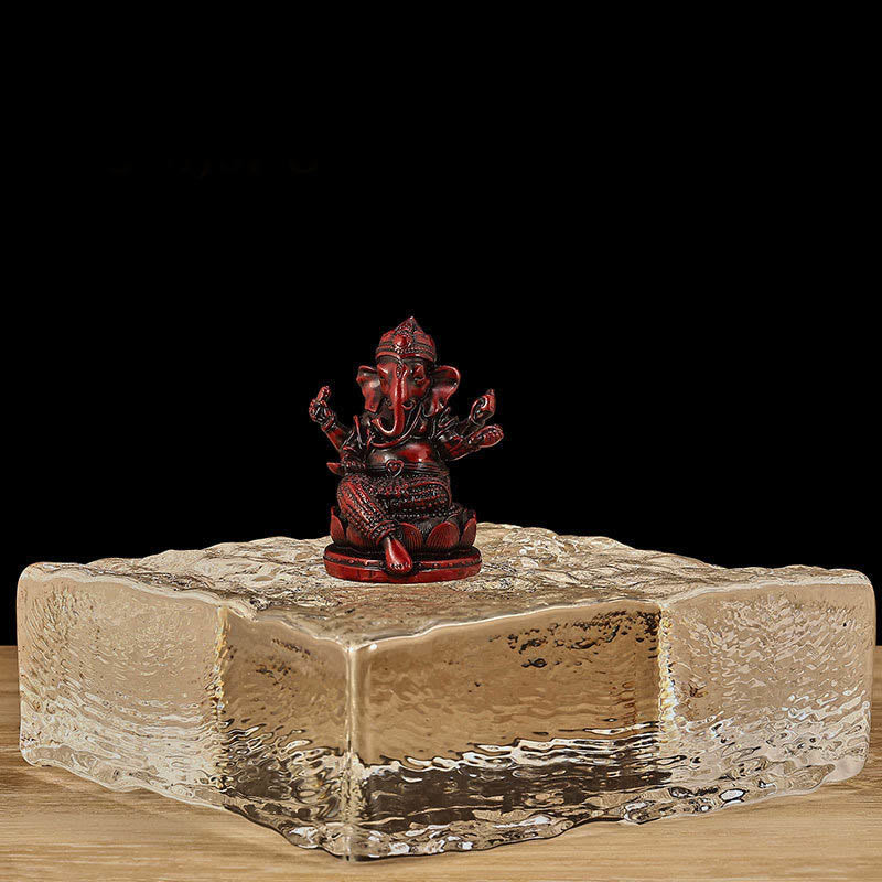 Buddha Stones Mini Small Ganesh Ganpati Elephant Meditation Statue Reflection Home Resin Decoration - Red Ganesh - Mini Small 4.5*4*6cm - image 15