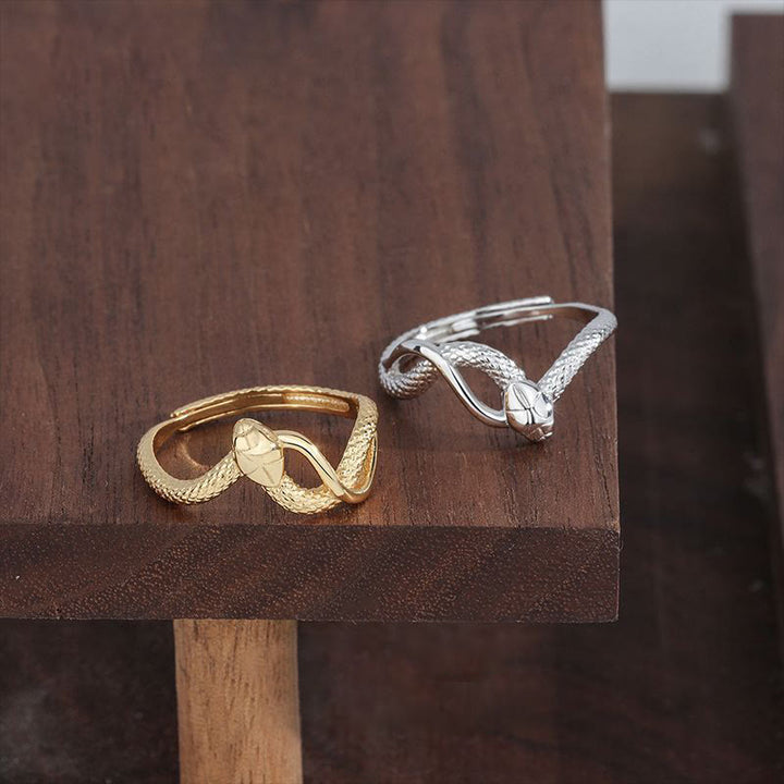 Buddha Stones 925 Sterling Silver Year Of The Snake Calm Ring - image 4