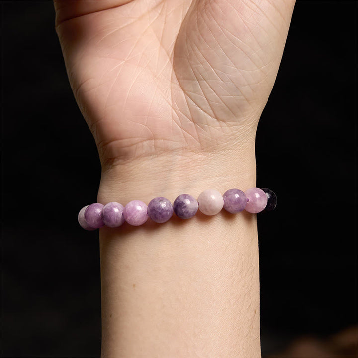 Buddha Stones Purple Mica Stone Positive Bracelet - image 3