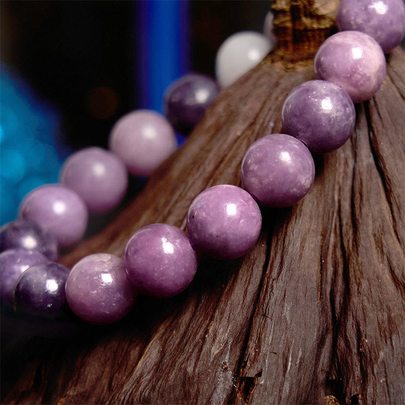 Buddha Stones Purple Mica Stone Positive Bracelet - image 8