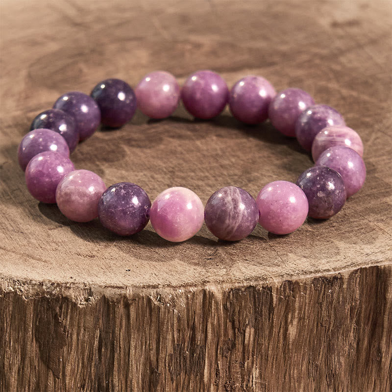 Buddha Stones Purple Mica Stone Positive Bracelet - image 7
