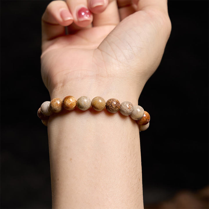 Buddha Stones Fossil Coral Compassion Bracelet - image 4