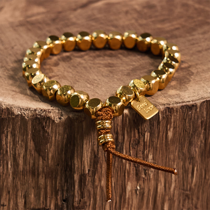 Buddha Stones Copper String Good Luck Self Care Bracelet - image 11