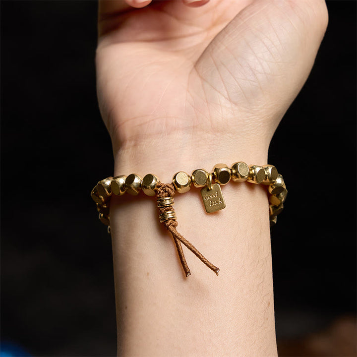 Buddha Stones Copper String Good Luck Self Care Bracelet - image 8