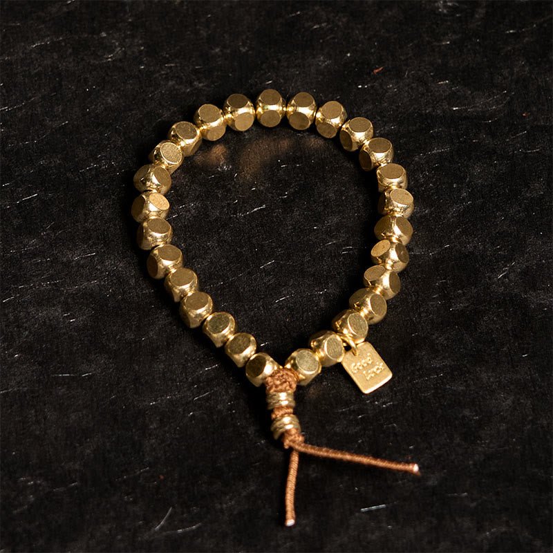 Buddha Stones Copper String Good Luck Self Care Bracelet - image 1