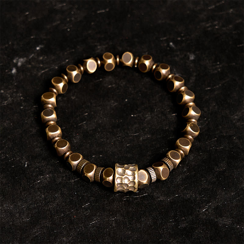 Buddha Stones Copper Meteorite Pattern Balance Bracelet - image 1