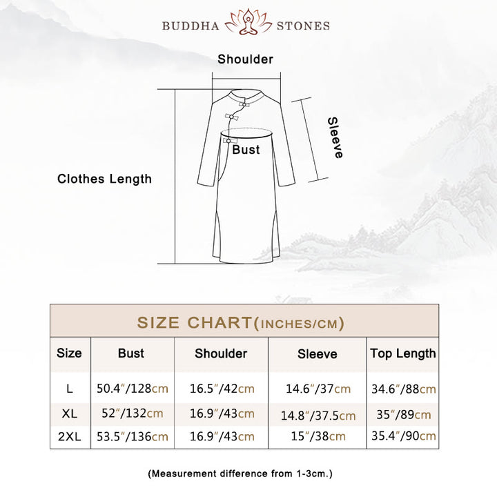 Buddha Stones 2Pcs Plain Design Zen Tai Chi Meditation Clothing Cotton Linen Top Pants Women's Set - image 5