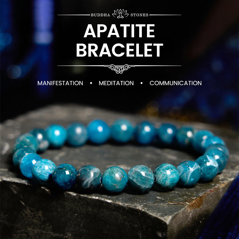 Buddha Stones Apatite Manifestation Bracelet - Apatite(Wrist Circumference: 14-15cm) - image 0