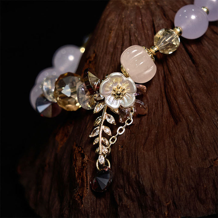 Buddha Stones Blue Crystal Amethyst Sun Stone Green Aventurine Healing Bracelet - image 12