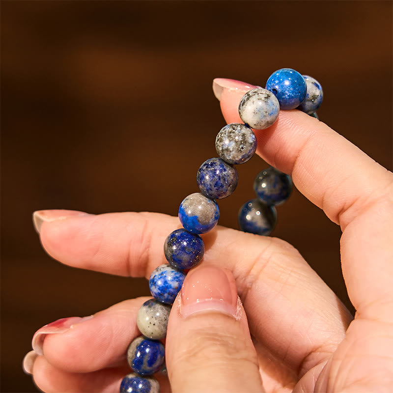 Buddha Stone Lazurite Self Care Positive Bracelet - image 8
